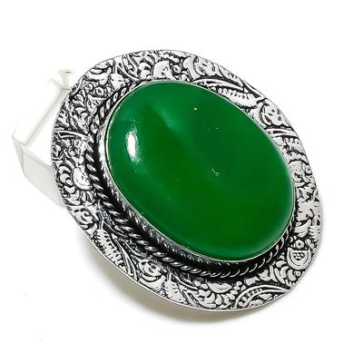 Smaragd Natuurlijk 925 Sterling Zilver Sieraden Hanger 1,89" O0V36