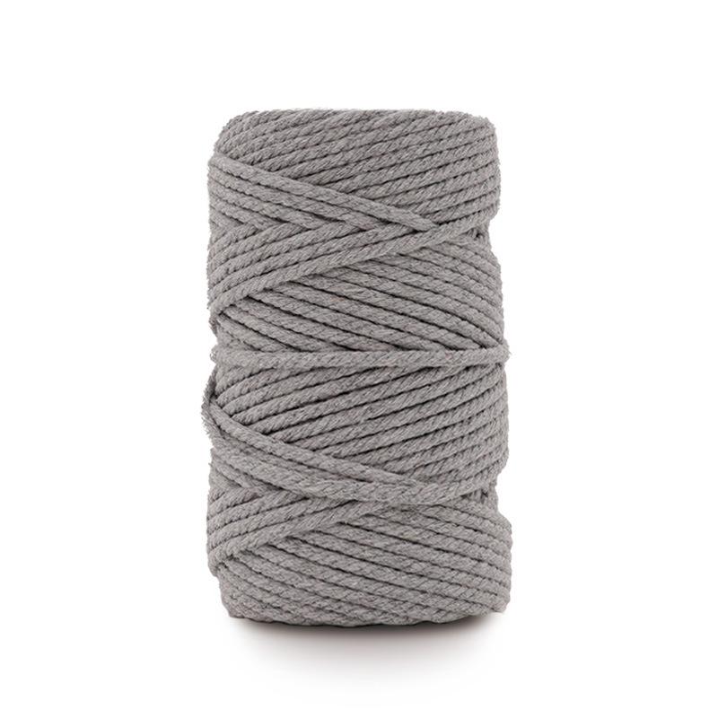 DIY 50 Yards Cotton Rope 3mm Colored Cotton Rope Handmade Cotton Thread Rope Woven Tapestry Rope Binding Rope, Gift Packaging Rope