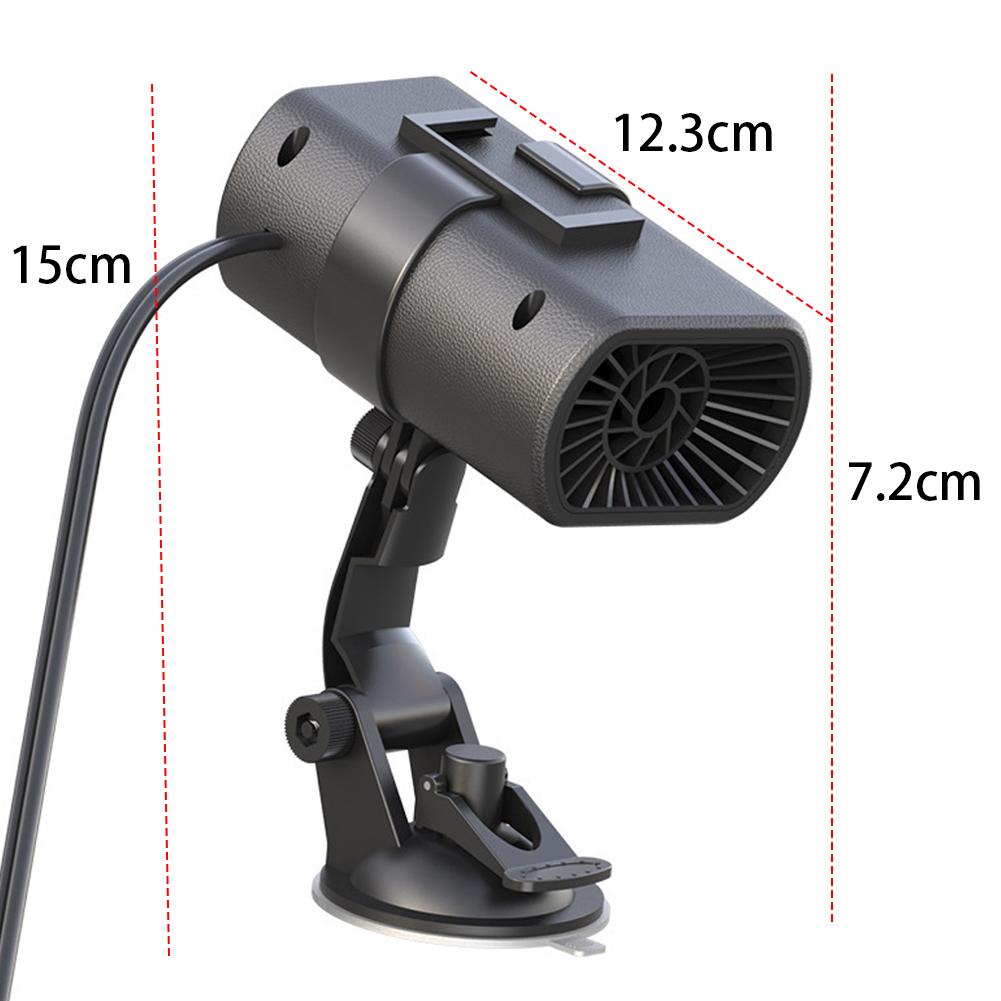 12V 200W Electric Car Heater Electric Cooling Heating Fan Portable Demister Defroster Dryer Windshield Defogging Accessroies