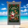 Christmas Printed Beach Towel Soft Quick Dry For Indoor Outdoor Home Use Holiday Gift