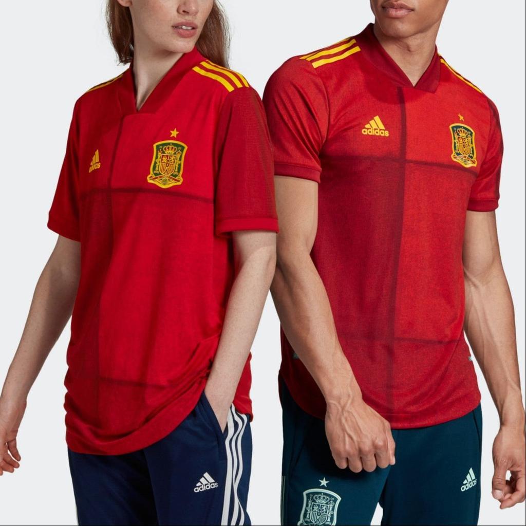 Adidas Spain National Team Home Authentic Jersey Men Sportswear Red FI6250
