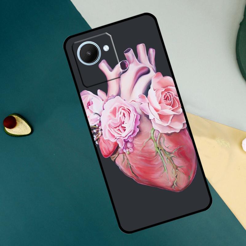 Medical Human Organs Brain Kidney For Realme C67 C53 C55 C75 C71 C61 C33 C63 C51 C65 11 12 13 14 15 Pro Plus GT6 GT7 Pro Case