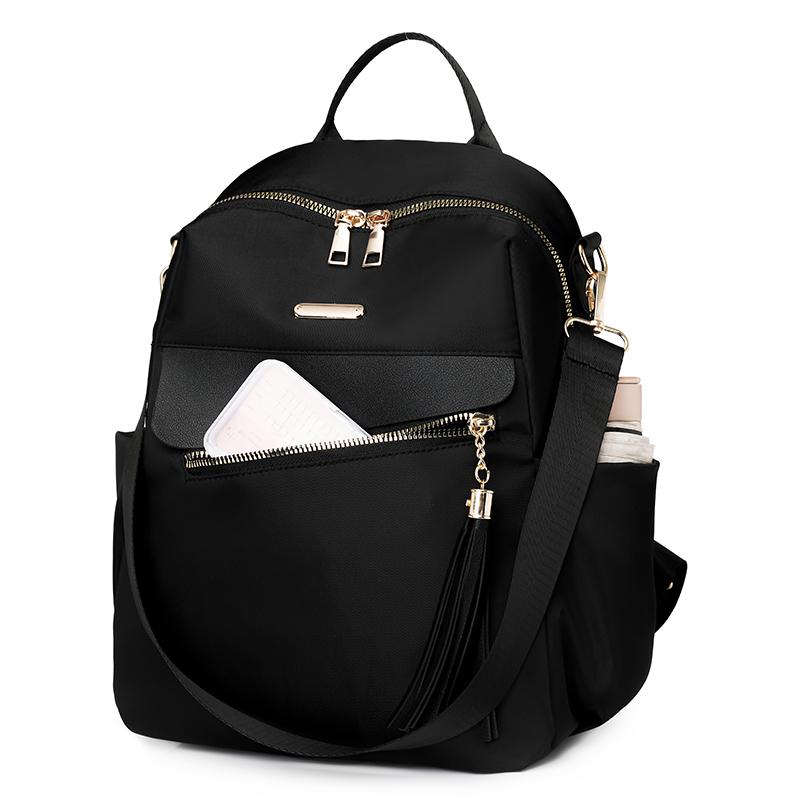Tassel Backpack Women's Large Capacity Commuter Travel Backpack Multifunctional Shoulder Bag