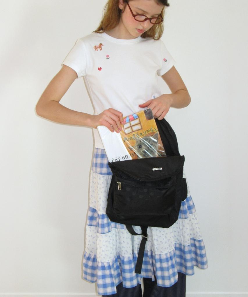 Ronron Dot Sling Backpack Black
