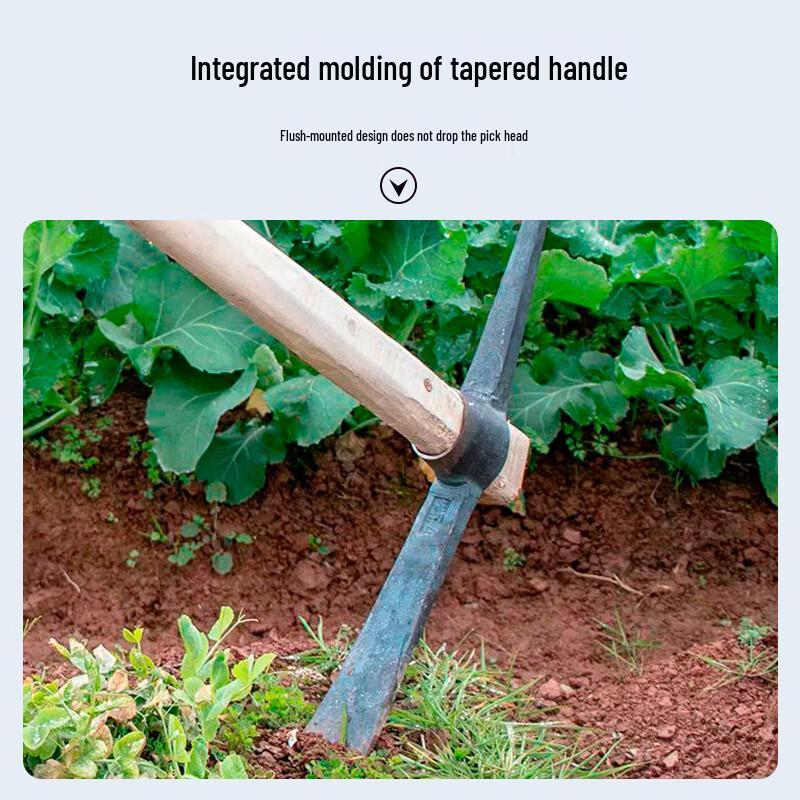 Heavy-Duty Manganese Steel Two-Purpose Pickaxe