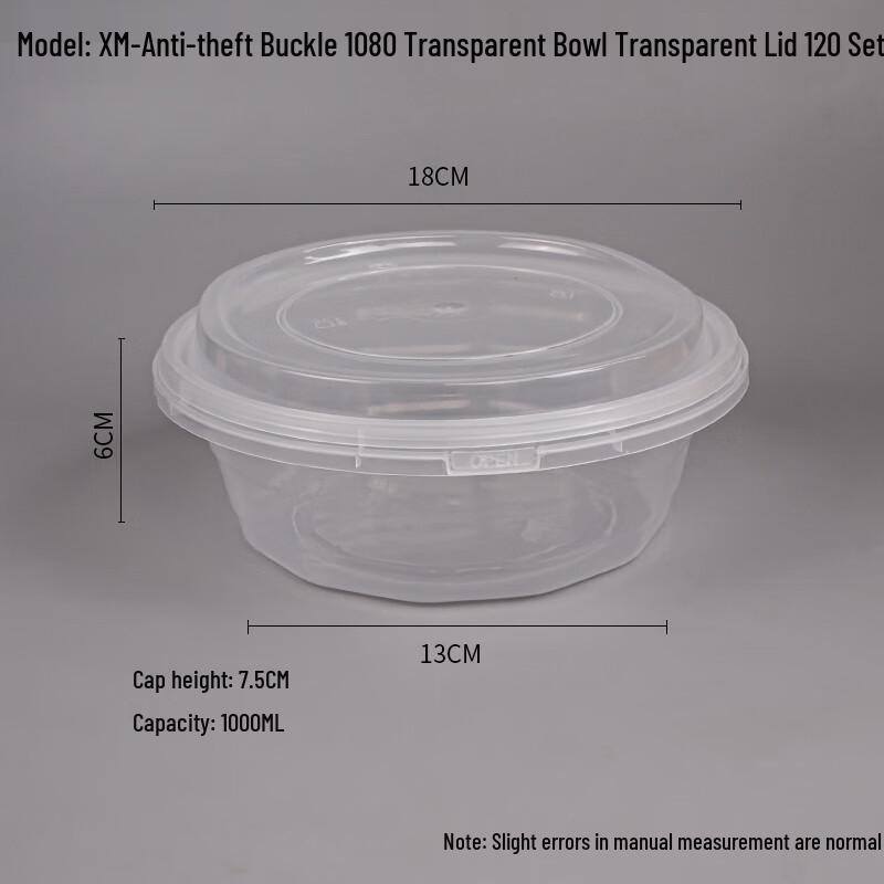 

Disposable Plastic Round Takeout Bowls with Lids