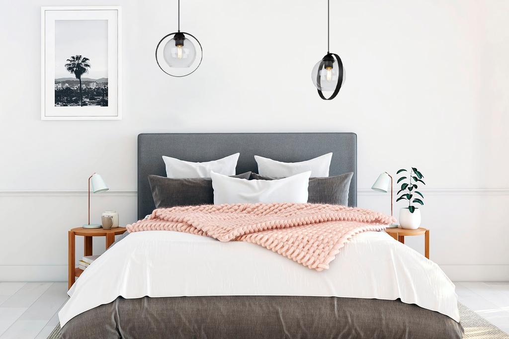 MODERN HANGING LAMP GLASS RING LAMP