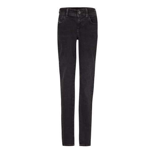 Diesel Damen Mittelhohe Gerade Bein Jeans