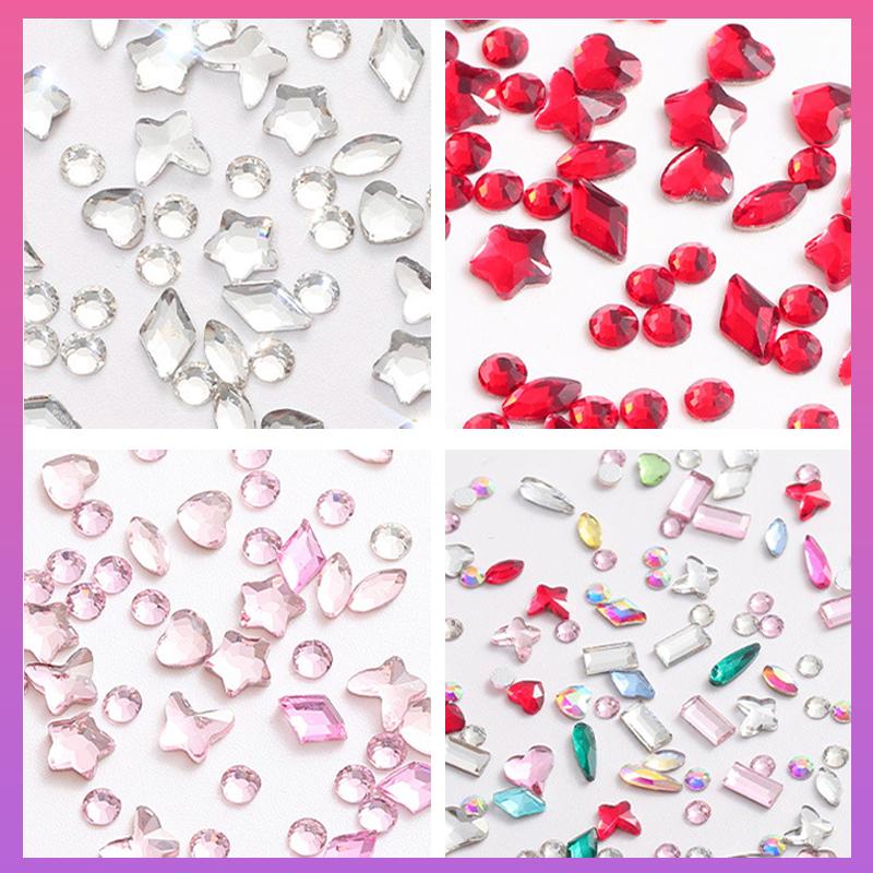 1Set Dental Tooth Gems Diamond Ornament Diy Tools Various Shapes Color Teeth Jewelry Denture Acrylic