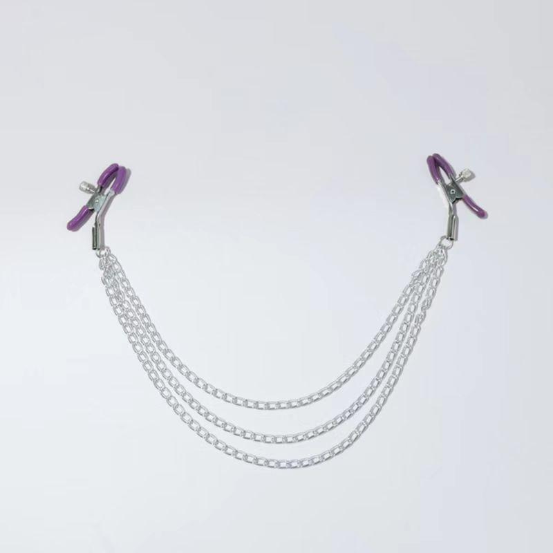 Metal Nipple Clamps Clips Ring Bell BDSM Breast Bondage Restraint Sex Toy For Women Couple Play