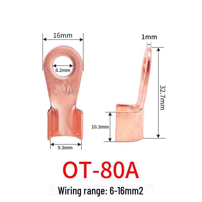 100A Copper Open Nose Battery Terminal Connector - National Standard
