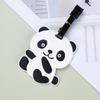 Panda Cartoon PVC Luggage Tag - Creative Travel Boarding Pass for Suitcase