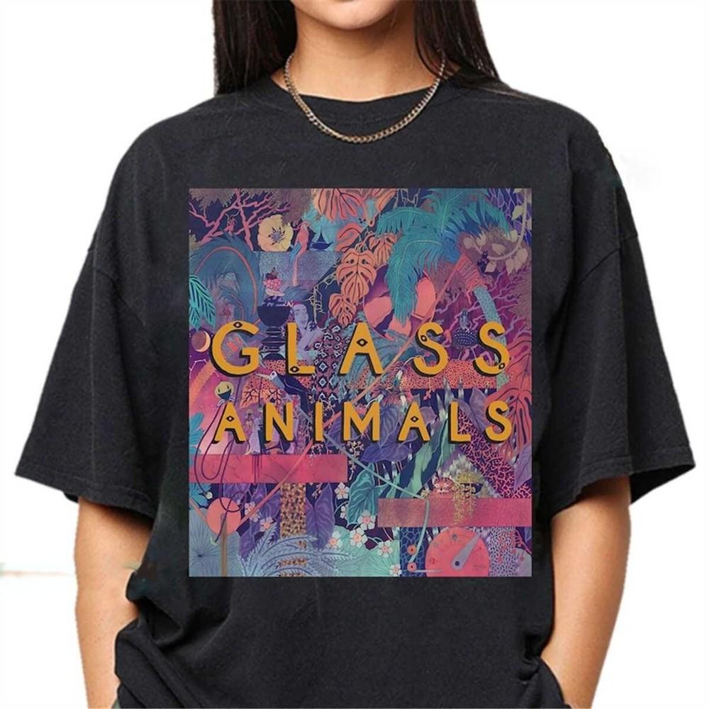 NEUES GLASS ANIMALS Schwarzes Shirt Baumwolle Alle Größen S-5XL Unisex 5HRT15 Unisex T-Shirt