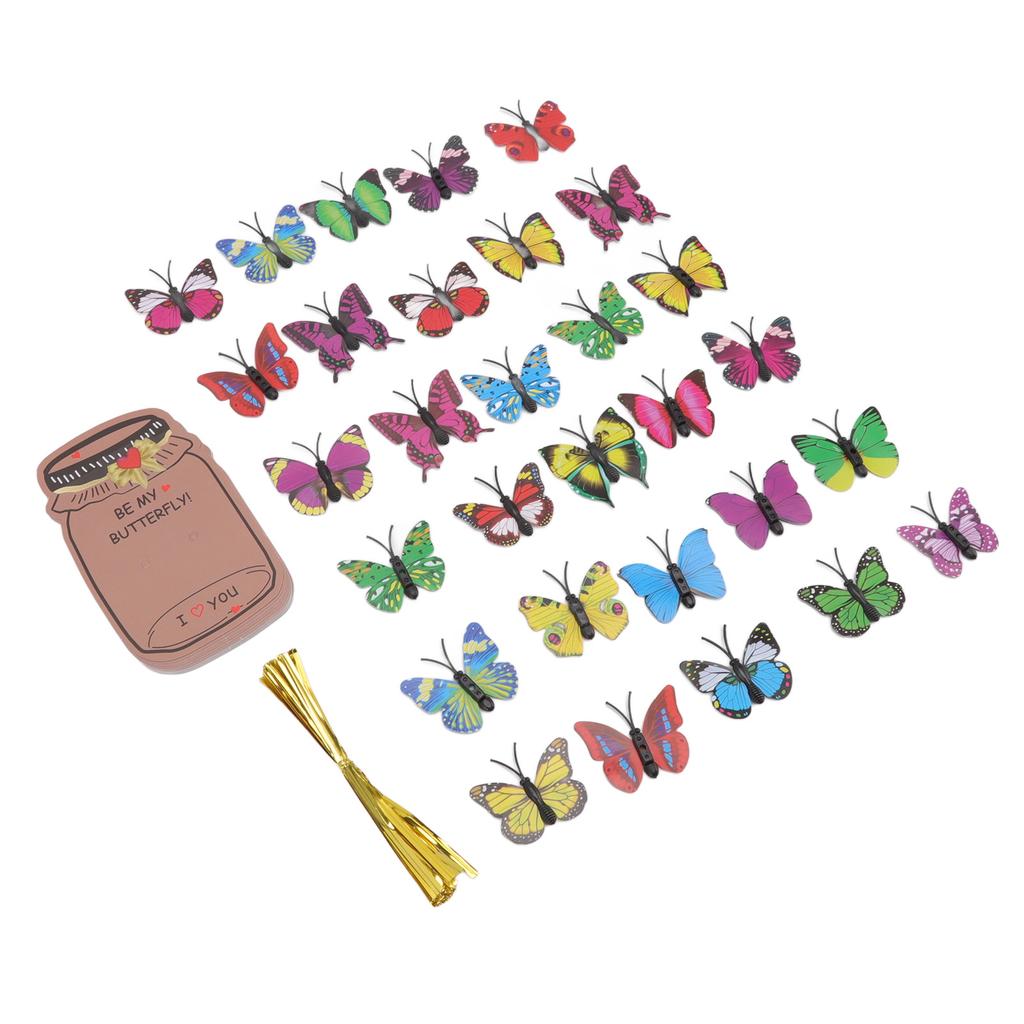 Valentine S Day Gift Card Set Smooth Surface Colorful Beautiful Greeting Cards Set for Exchanging