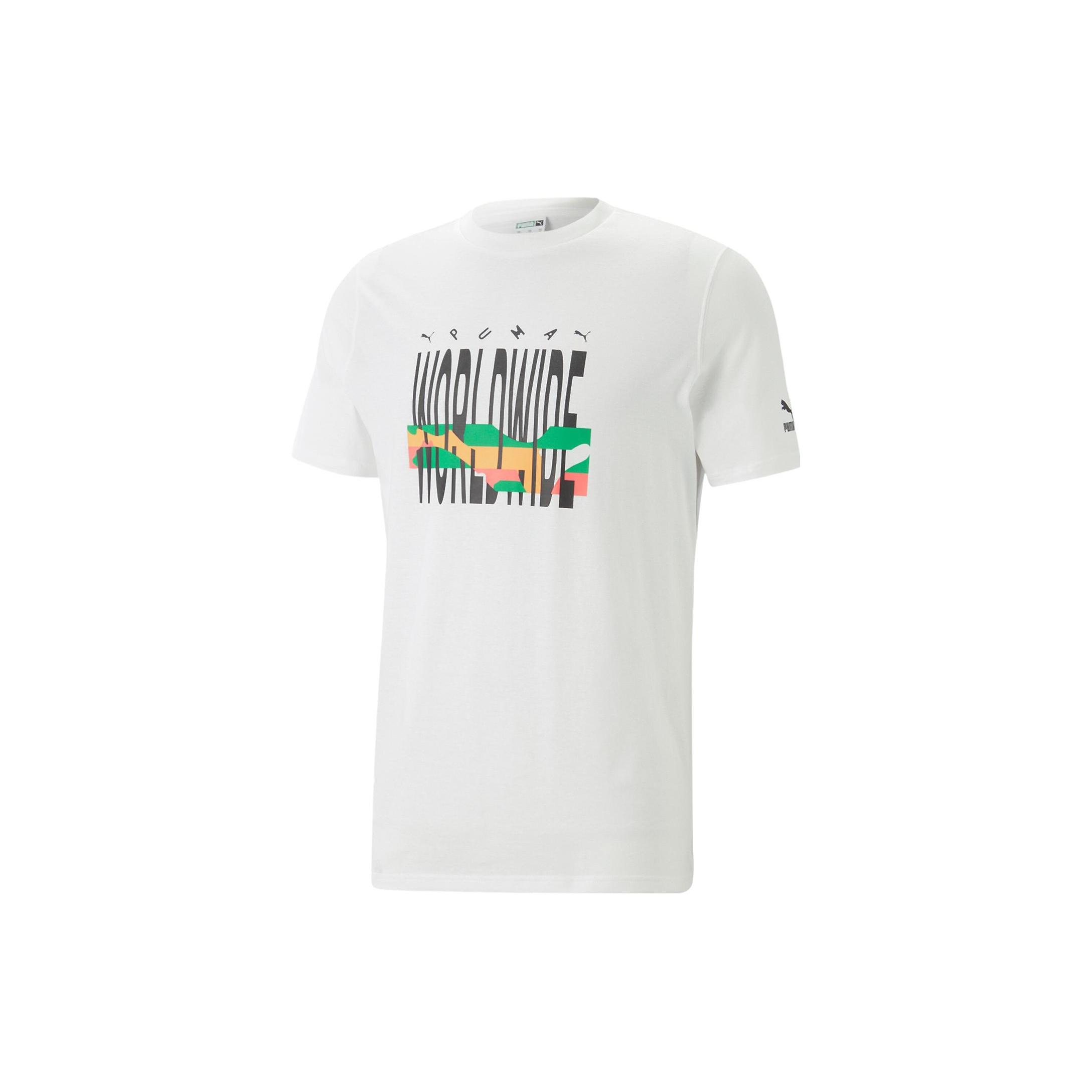 

New PUMA T Shirts Unisex White 622572-02 M