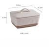 Vintage Ceramic Butter Box Butter Dish Square Cream Box with Lid Plate Multi Functional Cheese Storage Box Kitchen Accessories