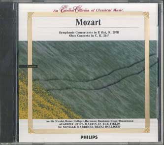 

CD - Моцарт: Sinfonia Concertante, Гобой MP137 PHILIPS Япония Классика Б/У