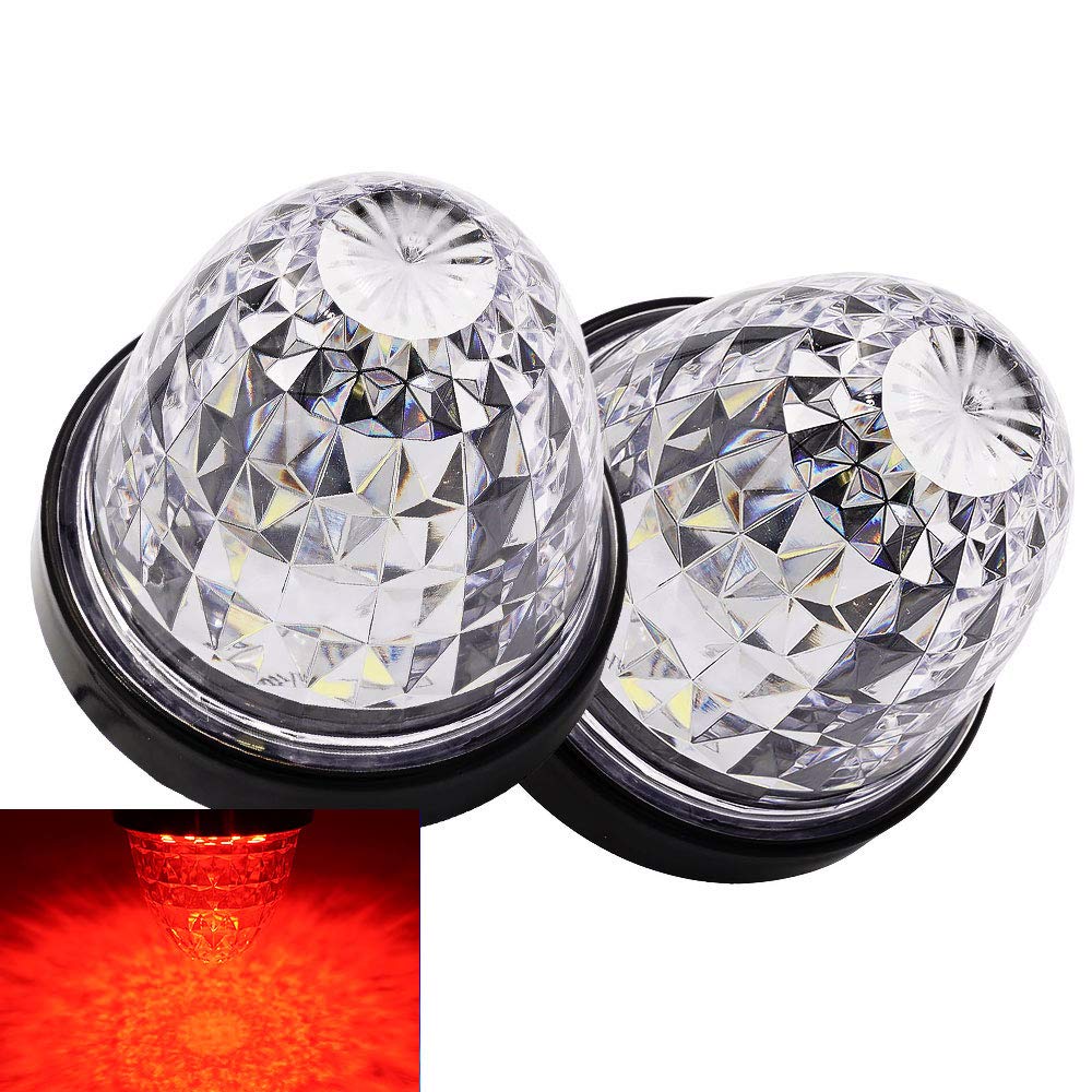 

Pikakyu 70011 LED Side Markers, 24 V Trucks, Red, Dustproof, Waterproof Performance, IP67, Large красный