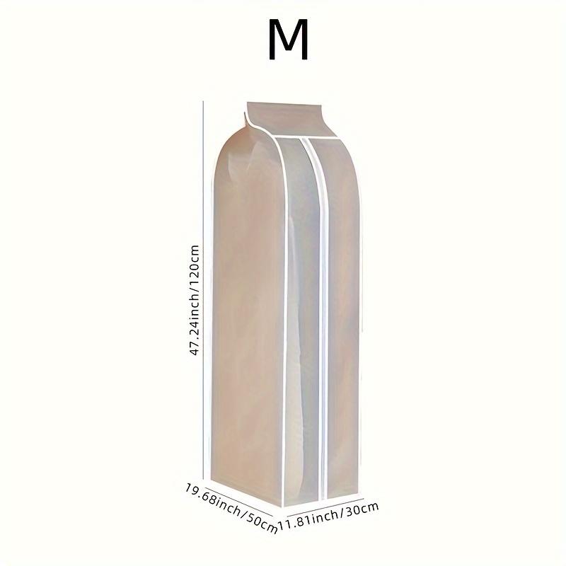 

Прозрачный пылезащитный чехол для одежды, складной защитный чехол для одежды в шкаф, подвесная сумка для хранения платьев и пальто M