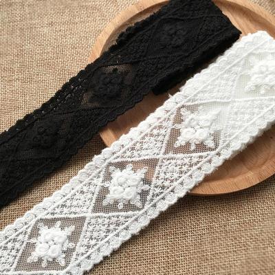 3 metri di larghezza:5,0 cm elegante pizzo ricamato a rete con rose pizzo ricamato per Scarpbookin fai da te