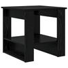 Coffee Table Black Oak Effect 51 X 50 X 50 Cm Engineered Wood