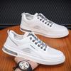 Summer breathable 2025 single mesh men's shoes sports hollow comfortable versatile non-slip wear-resistant small white shoes casual board shoes