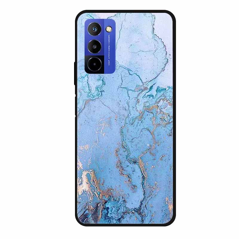 Für Wiko 10 Hülle Marmor 6,75" TPU Weiches Silikon Rückseite Handyhülle für Wiko 10 Wiko10 Coque Cartoon Antischock Stoßfest Funda