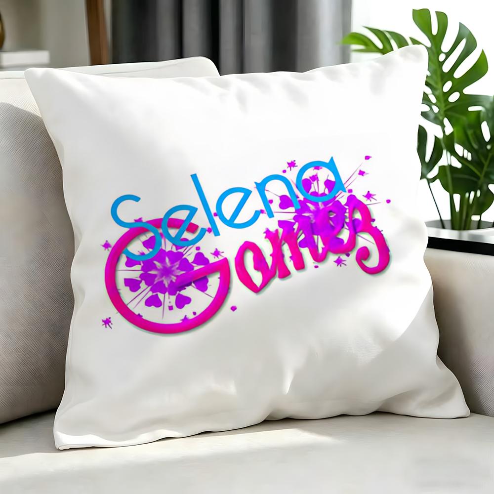 Singer - Selena Gomez Cushion Cover Cushion Cover Set 4Pcs 50X50 45X45 40X40 Pillowcase Decorative Sofa Home Decor