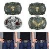 2pcs Fashionable Cow Head Belt Buckle Fashionable Men and Women Waist Pant Decorations for Go Shopping Unique Bull Head