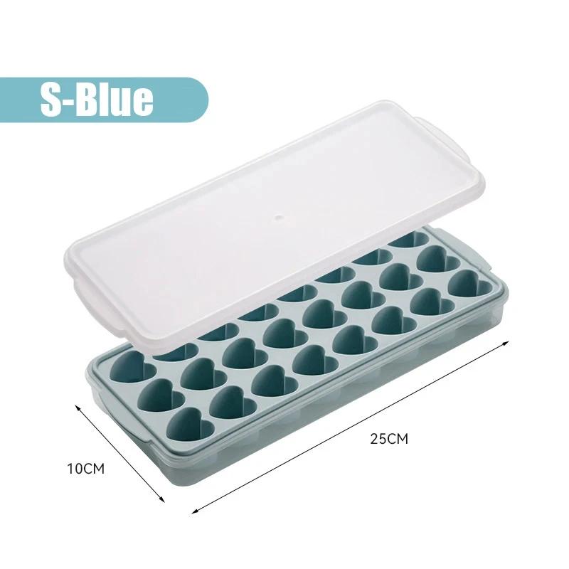 

Home 24 Grid Ice Cube Tray Silicone Mold Heart Shaped Ice Cube Tray Mold Ice Maker Non-toxic Reusable Bar Pub Ice Cube Maker