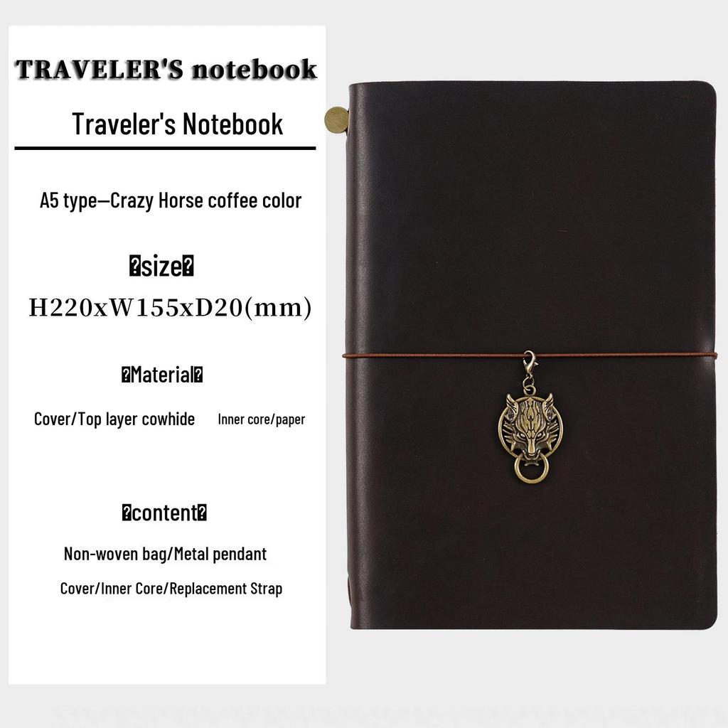 Diário de Viagem TN: Caderno Artesanal de Couro de Vaca Vintage