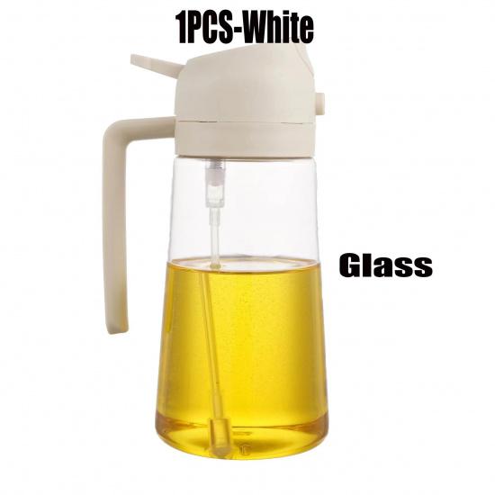 2in1 Glass Oil Spray Kitchen Oils Sprayer Spray Oil Sprayer BBQ Kitchen Baking for BBQ Air Fryer Salad Steak Kitchen Supplies 2
