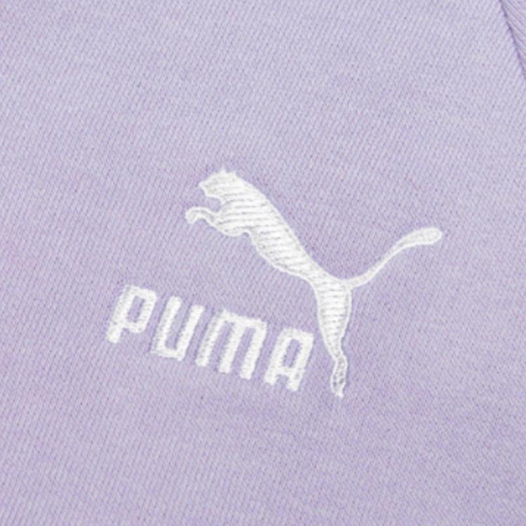 Puma Iconic T7 Embroidered Logo Colorblock Stand Collar Zip Jacket Women Jacket Lavender-Purple 531412-16