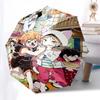 1pc Outdoor Umbrella with Haikyuu! Characters - Automatic Opening/Closing, Portable 3-Fold Design, 8-Rib Iron Frame - Perfect Gift for Fans, Trav