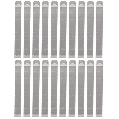 Set 20 Pezzi Clip per Orlo 3 Pollici Fissa Righello di Misura in Metallo Marcatore Fai da Te Accessori per Cucito