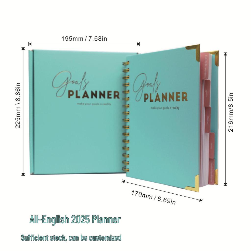 2025 Cross-Border Foreign Trade English Weekly Agenda and Goal Planner Notebook