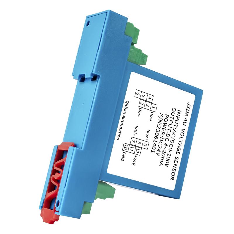 DC Voltage Transmitter 0-75mV 100V 50V Voltage Input 4-20mA Output Volatge Transducer Factory Supply DC Voltage Sensor