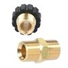 Brass Double Nipple M22x1 5 Male Hose Connector Coupling Designed for Connection of For High Pressure Water Nozzles and Torches