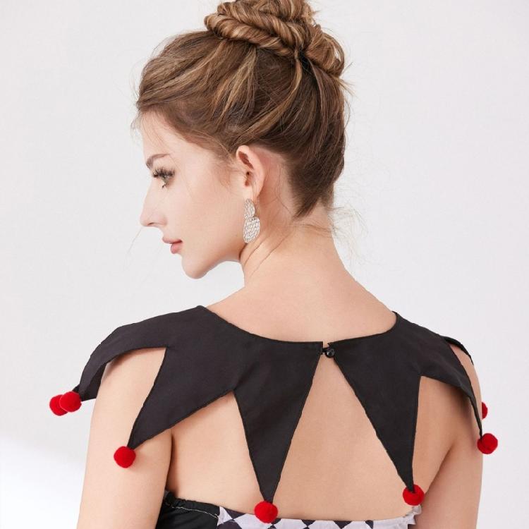 Christmas Clown Costume Collar Decorative Collar with Pointed Design for Women Stage Perfomrances and Festival Event