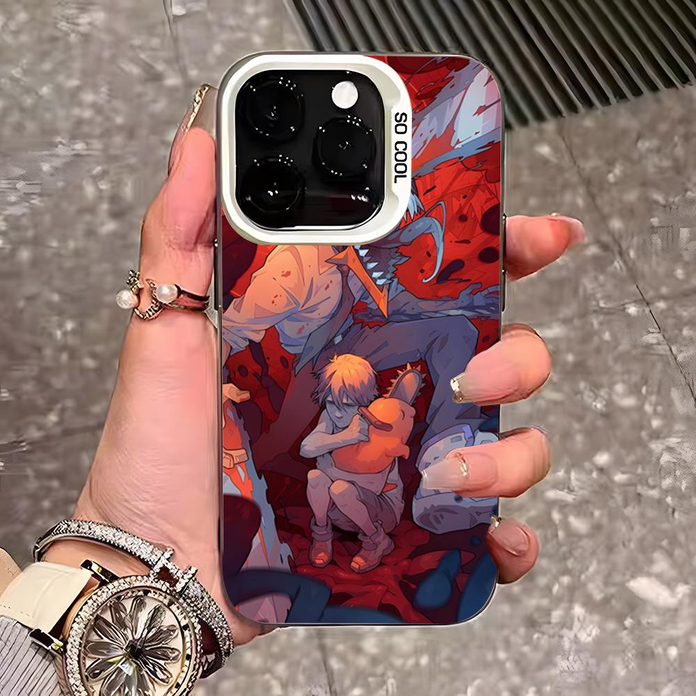 

Anime Chainsaw Man Bochita Phone Case For IPhone 17 Pro Max 16 15 14 13 11 12 Mini Xs Xr 8 Plus Se Color Silver Cover iPhone 15 Plus