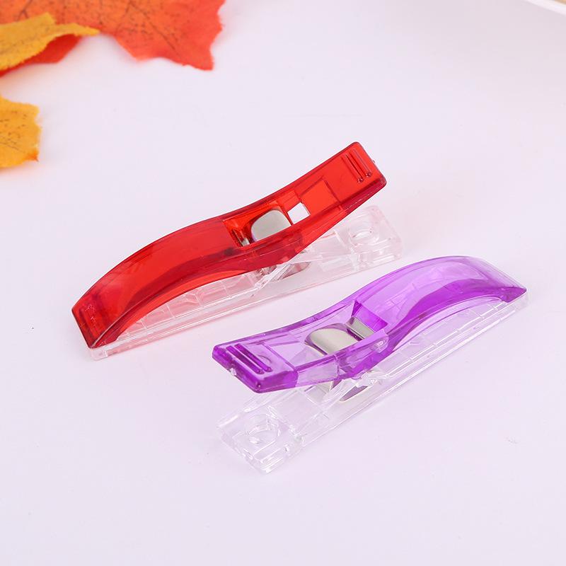 10pcs Colorful Sewing Craft Quilt Binding Plastic Clip Fabric Clamps for Patchwork Sewing Hemming DIY Crafts Tools