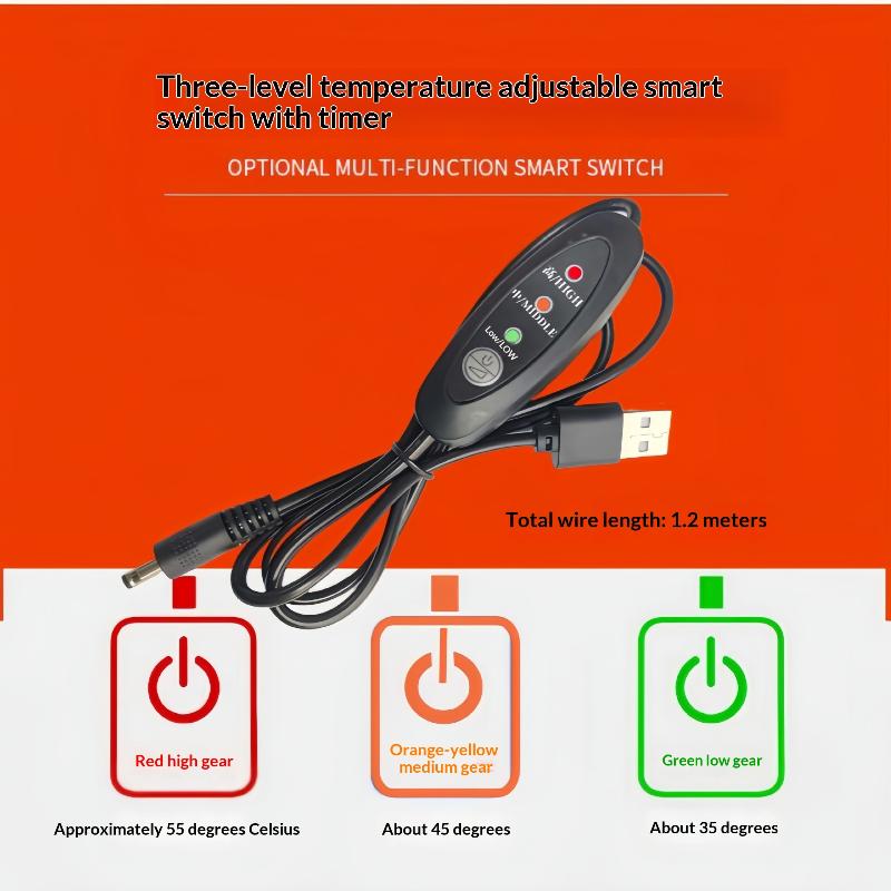 1 Set Pvc Leather Plant Warming Mat Indoor 35-55 Usb Warm Hydroponics Heating Pad For Plants Reptiles 8.5/7.5W Plant Heat Mat