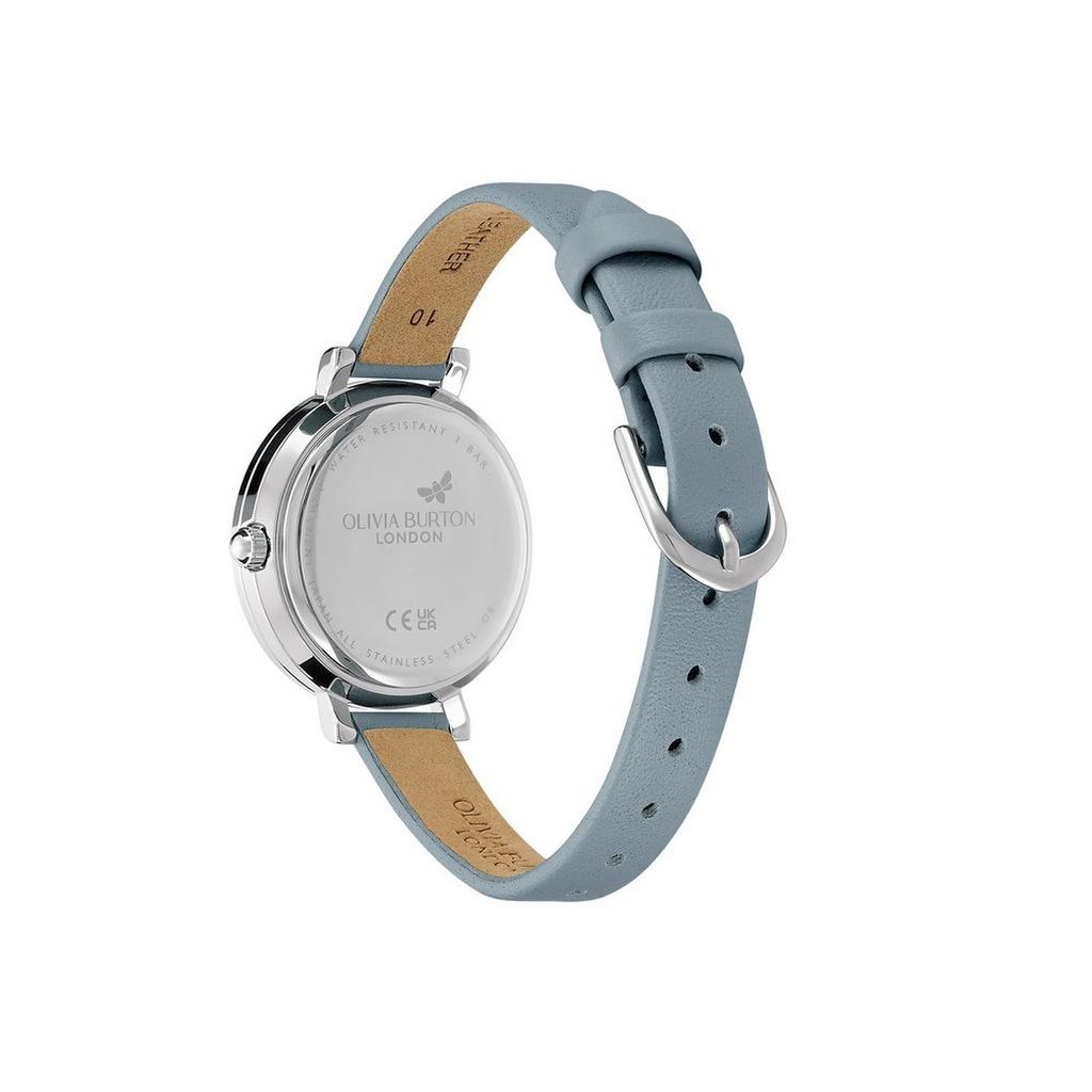 [Olivia Burton] Vintage Bead Blue Leather Women's Watch