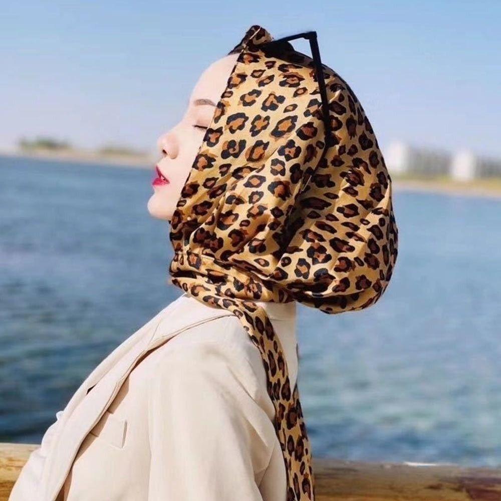 Simulation Silk Baotou Hat Soft Headscarf Summer Islamic Hat  Women