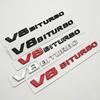 3D ABS Chrom V8 BITURBO Emblem Auto Kotflügel Seitenemblem Aufkleber für Mercedes Benz AMG C63S C63 E63 G63 G500 Aufkleber Zubehör