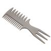 Men Hairdressing Tool Comb Hair Straightening Curling Oil Hair Styling (Fork Comb)