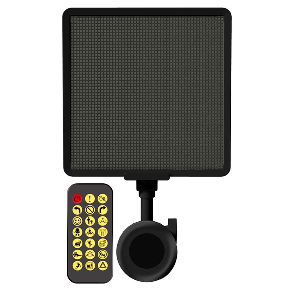 

P64SR DIY Піксельний світлодіодний автомобільний знак Дисплейний екран Керування додатком для смартфона Яскрава вивіска A