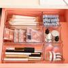 Clear Desktop Storage Box: Portable Plastic Organizer for Makeup & Small Items