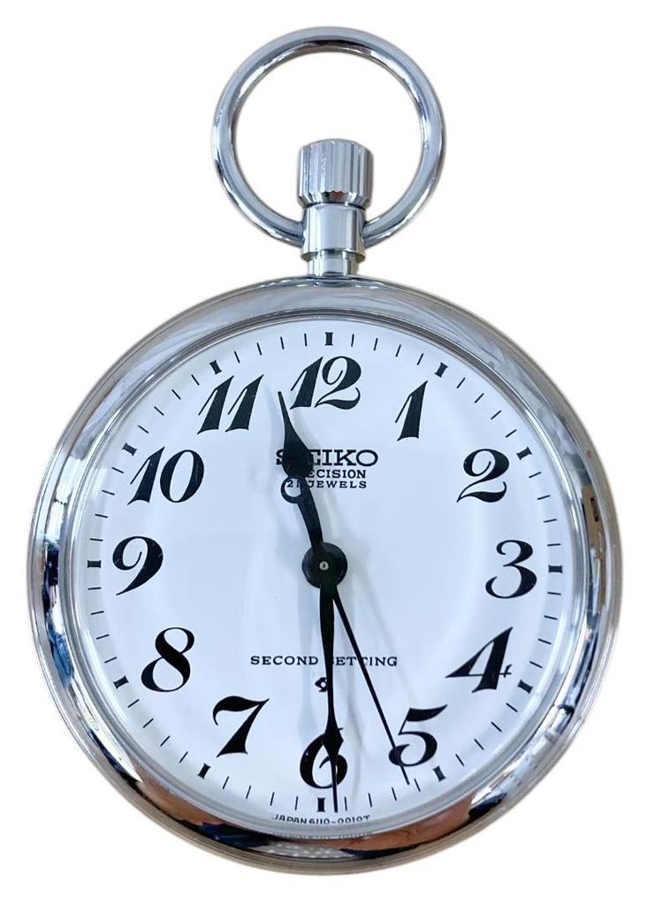 [USED] Working SEIKO PRECISION SECOND SETTING pocket watch