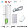 Motor de Cortina Elétrico a Bateria Tuya Com Fio Grátis ZigBee Motorizado Automático Cortina Temporização App Smartlife Controle Remoto para Google Home